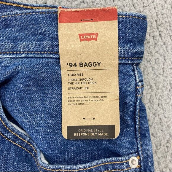 Levi's Women's '94 Baggy Straight Leg Mid-Rise Jeans  NWT  |   Size:  32 x 31 - Picture 14 of 16